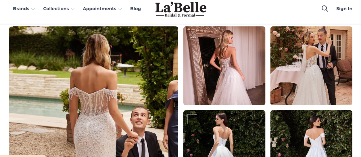 La'Belle Bridal & Formal Website